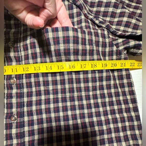 Sir Pendleton Shirt Mens Medium Brown Plaid Pure Virgin Wool Flannel Button Down - Picture 4 of 13